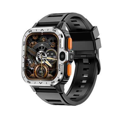 PGDWATCH 4+64GB نقره اندروید مربع ساعت تناسب اندام HD دوربین دوگانه NFC 4G