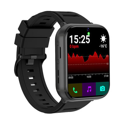 قیمت خوب Q668 4G LTE Smart Watch سیاه 4+64GB 1.99'Screen دوربین دوگانه چهار هسته ای 930mAh اندروید 9.0 مرد آنلاین