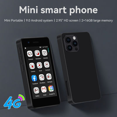 قیمت خوب S18 4G مینی موبایل 2.95'' 2+16GB MT6737 دو سیم کارت 5MP دوربین عقب اندروید 9.0 نوع-C آنلاین