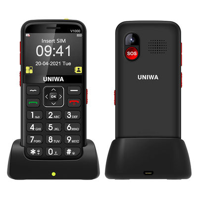 قیمت خوب UNIWA V1000 تلفن همراه برای سالمندان با صفحه نمایش 2.31' 64MB رم 0.3MP دوربین عملکرد SOS آنلاین