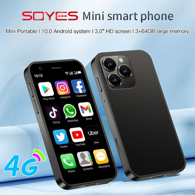 XS15 دو کارته گوشی های هوشمند کوچک 4G 3+64GB کمپکت با دوربین جلویی