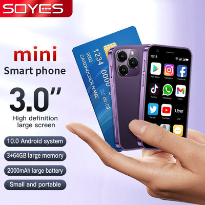 رباعی هسته 4G مینی گوشی هوشمند 3+32GB XS16 اندروید 10.0 3 اینچ صفحه نمایش گوشی هوشمند