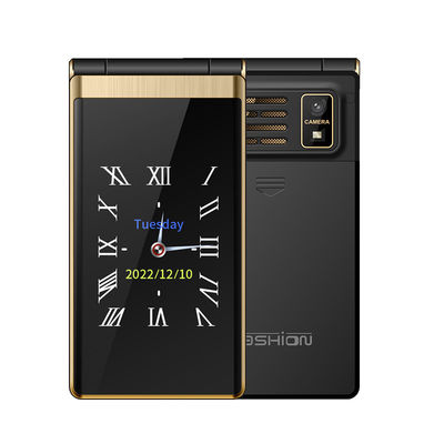 دو سیم کارت MTK دو صفحه نمایش فلیپ تلفن Mp4 سرعت بالا Yeemi M1 2G تلفن هوشمند