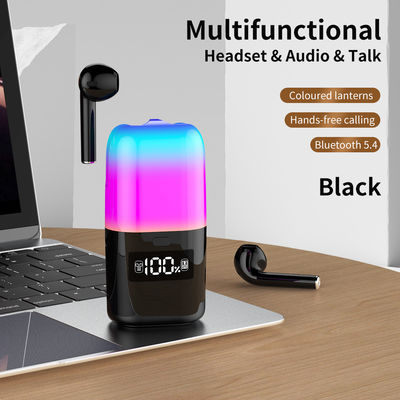 قیمت خوب ظرفیت باتری 500mAH TWS Earphone Bluetooth5.0 اسپیکر با نور LED و 3 روز استفاده از زمان پخش موسیقی آنلاین