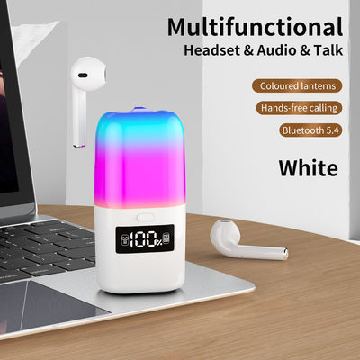 قیمت خوب 2in1 جدید TWS گوشواره بلوتوث اسپیکر رنگ جو LED نور نمایش صفحه نمایش موسیقی آنلاین