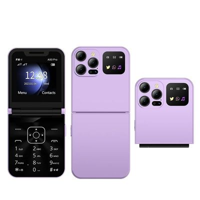 قیمت خوب 2G ویژگی تلفن A50 پرو با MTK CPU 2.4 اینچ صفحه نمایش 1350mAh طراحی فلیپ و شماره گیری سریع آنلاین