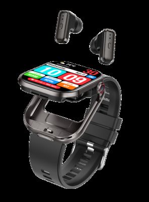 قیمت خوب ساعت هوشمند T99 2 در 1 با هدفون بی‌سیم TWS، صفحه نمایش 2.02 اینچی IPS، تماس بلوتوث، ضدآب IP67، باتری 300 میلی‌آمپر ساعتی آنلاین