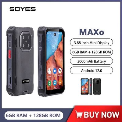 قیمت خوب MAXo Rugged Mini Smartphone 6+128GB 3.88' Octa Core اندروید 12 دو کارتهای 4G 3000mAh فلش آنلاین