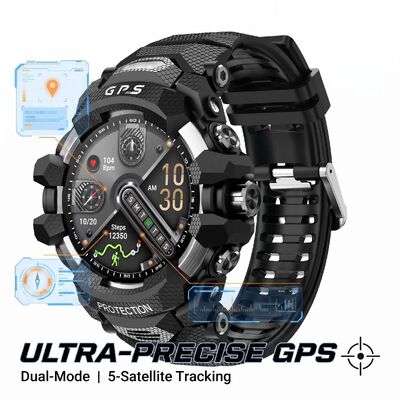 قیمت خوب GPS ورزش ساعت هوشمند نقشه آفلاین 2GB 10ATM قطب نما ضد آب 1.43 