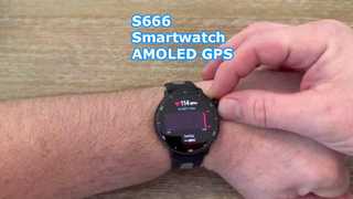 S666 Smartwatch AMOLED GPS تماس بلوتوث