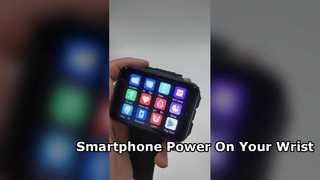 ساعت هوشمند VP999 صفحه نمایش 2.4 اینچی AMOLED بزرگ 64 گیگابایت فضای ذخیره سازی GPS شیار سیم کارت وای فای 1500 میلی آمپر ساعت باتری Goo